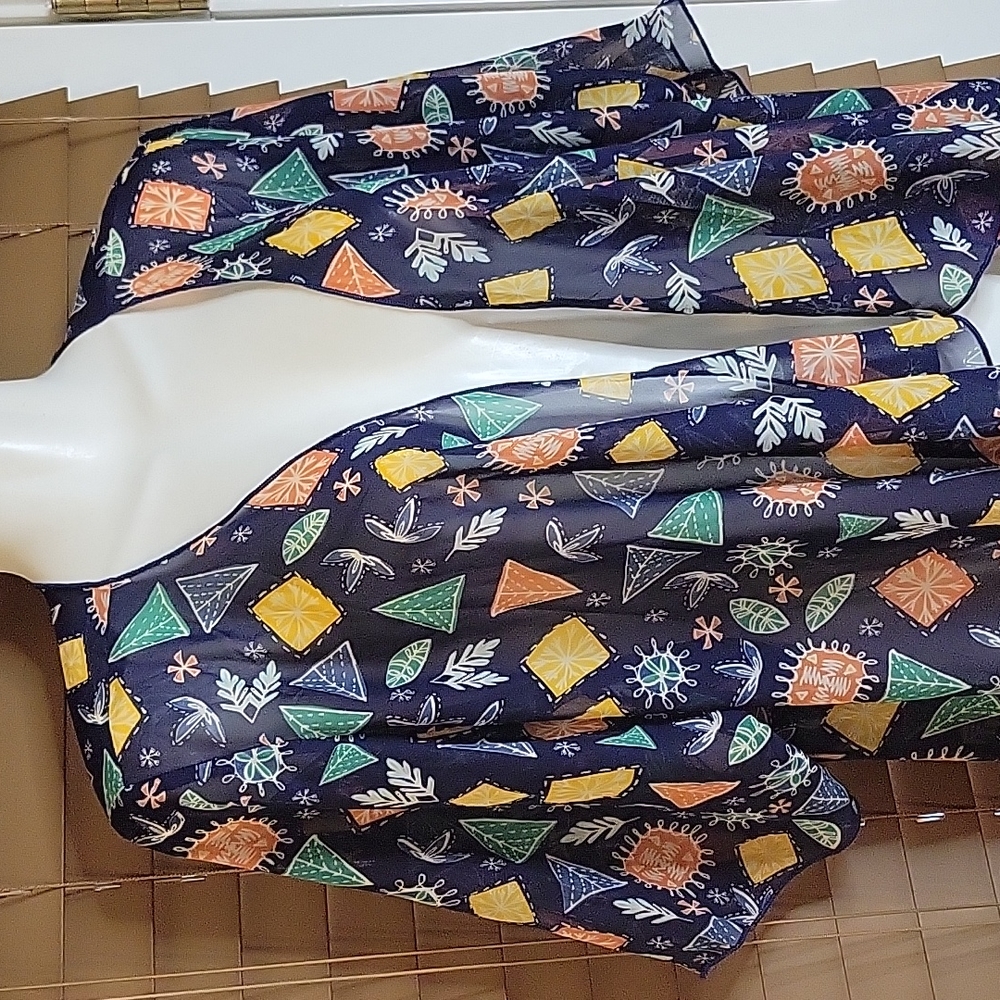 LuLaRoe Shirley Kimono Open Front Sheer Cardigan Duster Sz S